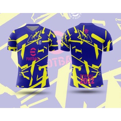 Kaps Jersey Gaming EFootball Esport Pro Evolution Soccer 2022 Custom Full Printing Art 03 Lengan Pen