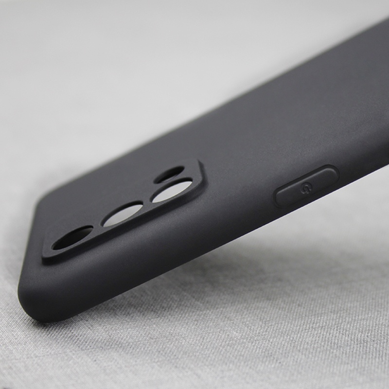BESTPROMO Oppo A74 A95 Case Softcase Black Matte Camera Protection Case Casing Hp Oppo A74 A95