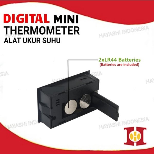 Mini Digital Thermometer Termometer Alat Ukur Kelembaban Suhu Probe