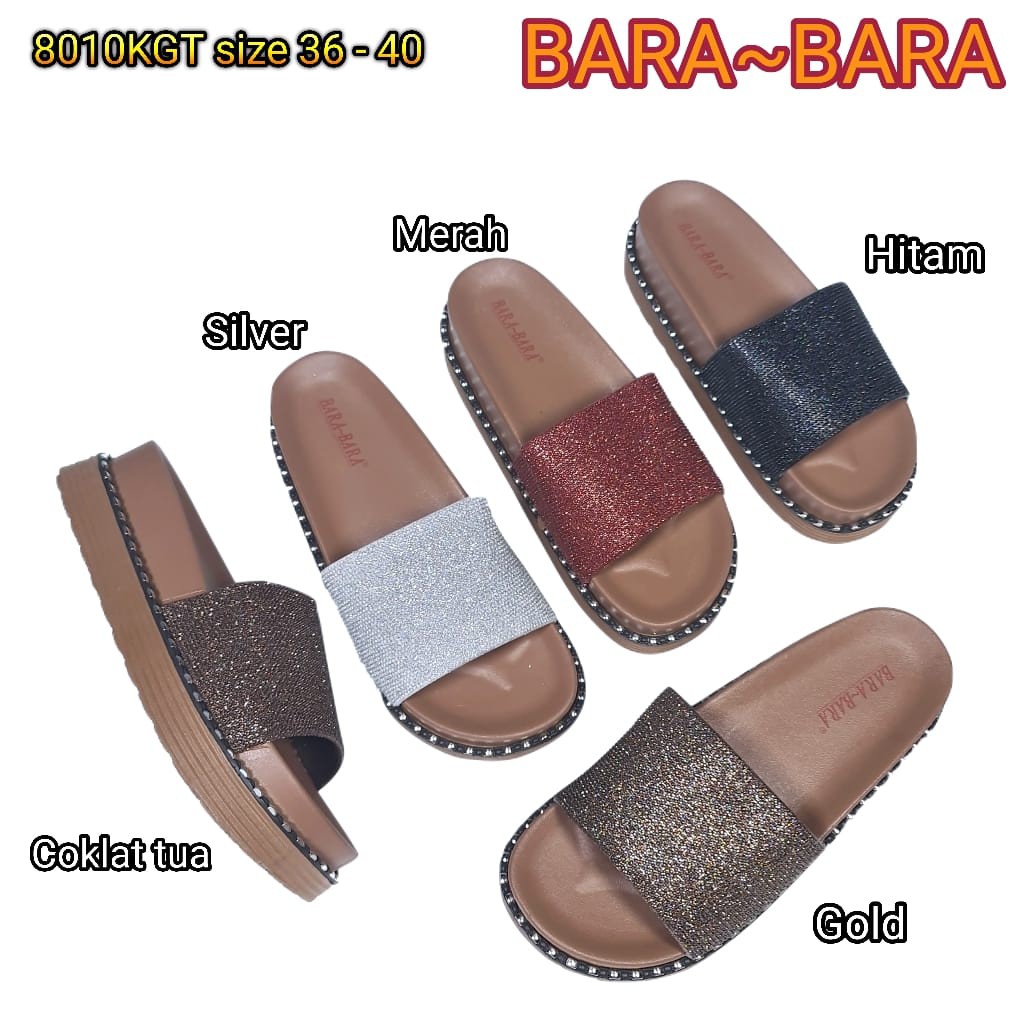 jelly sandal wanita bara bara import sendal karet wedges barabara cewek 8010kgt