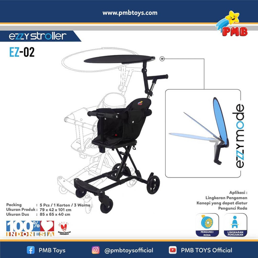 Exotic LW-116 / Ezzy Stroller PMB EZ02 EZ01 S05 Kereta dorong bayi