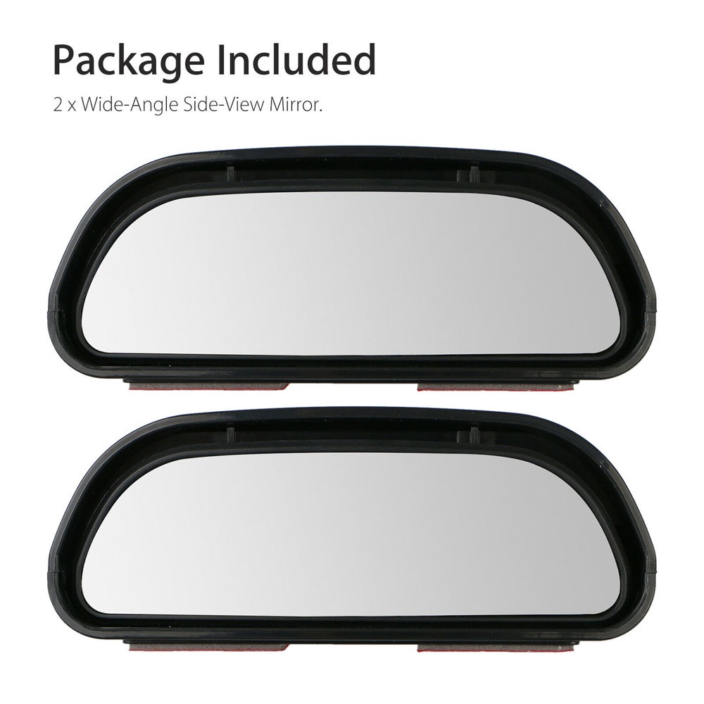 QUINTON 2PCS Blind Spot Mirror Convex Exterior Parts Wide-Angle Side-View Mirror Car Accessories Universal Durable 360° Wide Angle Rear Side View Mirror/Multicolor