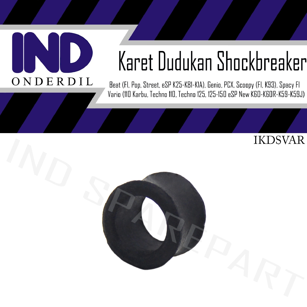 Karet Dudukan Shock-Sok-Shok-Shockbreaker-Breaker Belakang Scoopy FI-K93/Vario 110 Karbu-Techno