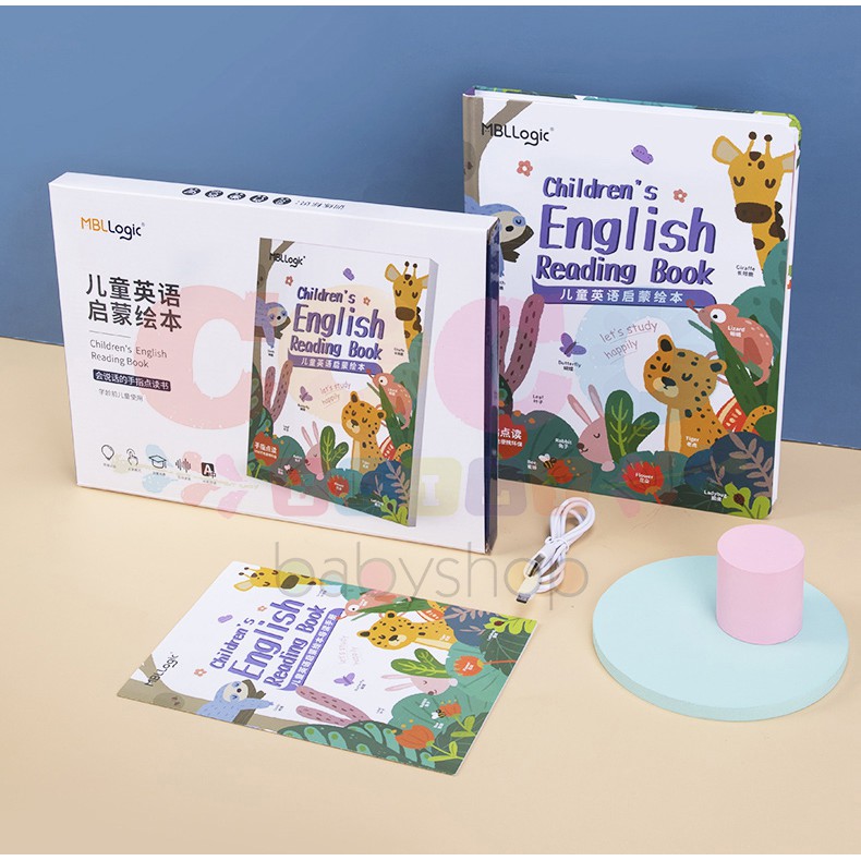 Ready Stock Buku Edukasi Anak Bilingual Sound Book CHILDREN'S ENGLISH READING Mandarin Inggris