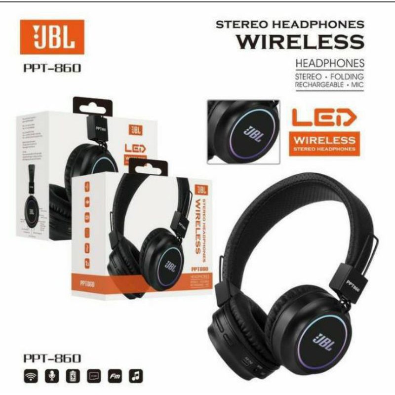 Headphone Bando Bluetooth JBL PPT-860 Earphone Bando Wireless Bluetooth JBL PPT860 Wireless