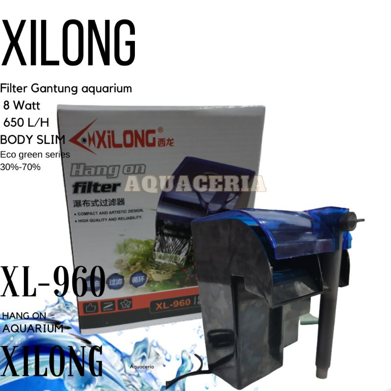 Filter Gantung Aquarium XILONG XL 960 HANG ON filter Aquarium Tank