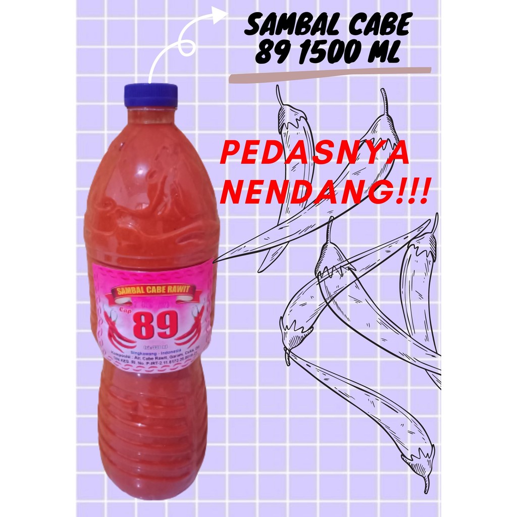 

SAUS SAMBAL/SAMBAL CABE 89 (1500 ML)/TET LOI HIN asal singkawang