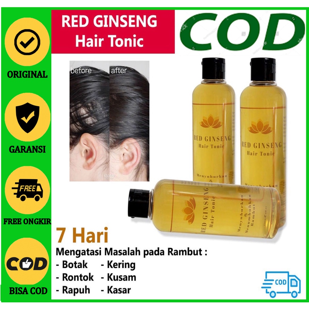 Penumbuh Rambut Botak Penyubur Rontok Untuk Wanita Pria Alami Cepat Bio Herbal Hair Tonic PENUMBUH R