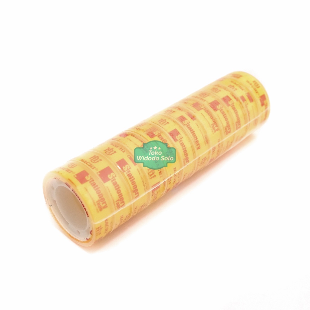 

Isolasi Lakban OPP Nachi Tape Bening 12mm 1/2 Inch 10 Yards Lakban OPP 9 Meter - 1 Slop Isi 12 Buah
