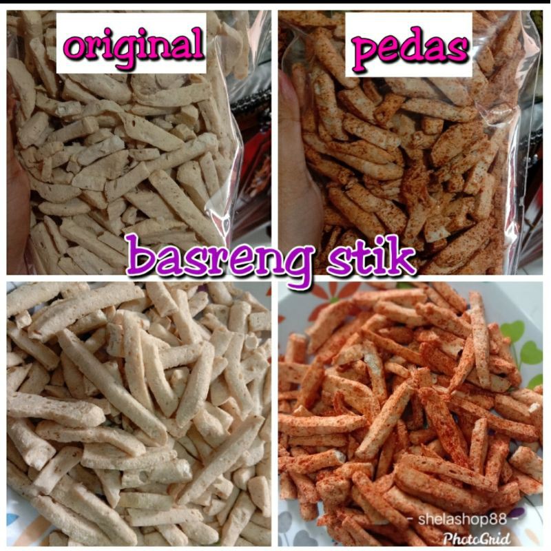 

Basreng stik varian rasa original dan pedas