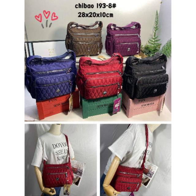 Tas Wanita Selempang CHIBAO kode 193-5 Import / Tas Ransel Chibao Import / Tas Santai / Tas Kerja /