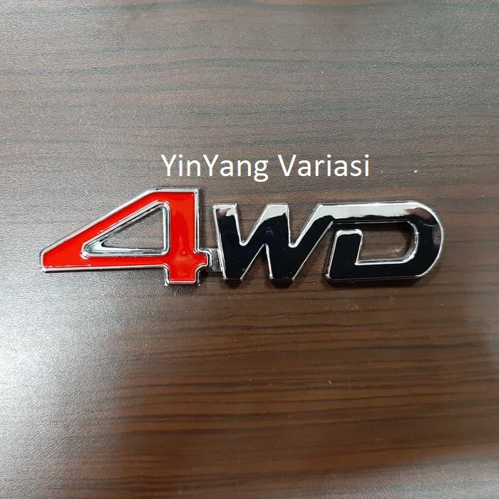 Emblem Logo Mobil Tulisan 4WD