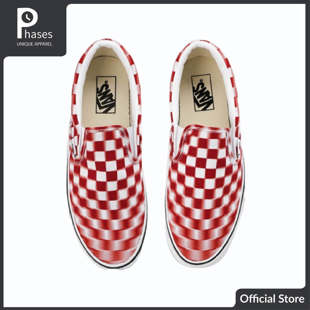 Vans Slip On Red White Original