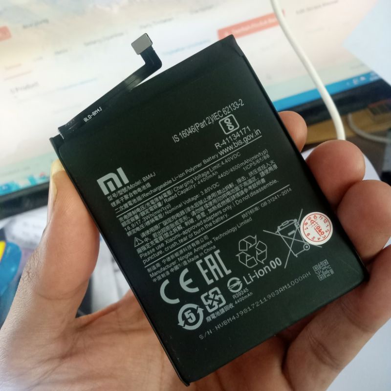 Batre battery baterai Original Xiaomi Redmi note 8pro BM 4j / Redmi note 8 pro BM4J Batrai xiomi