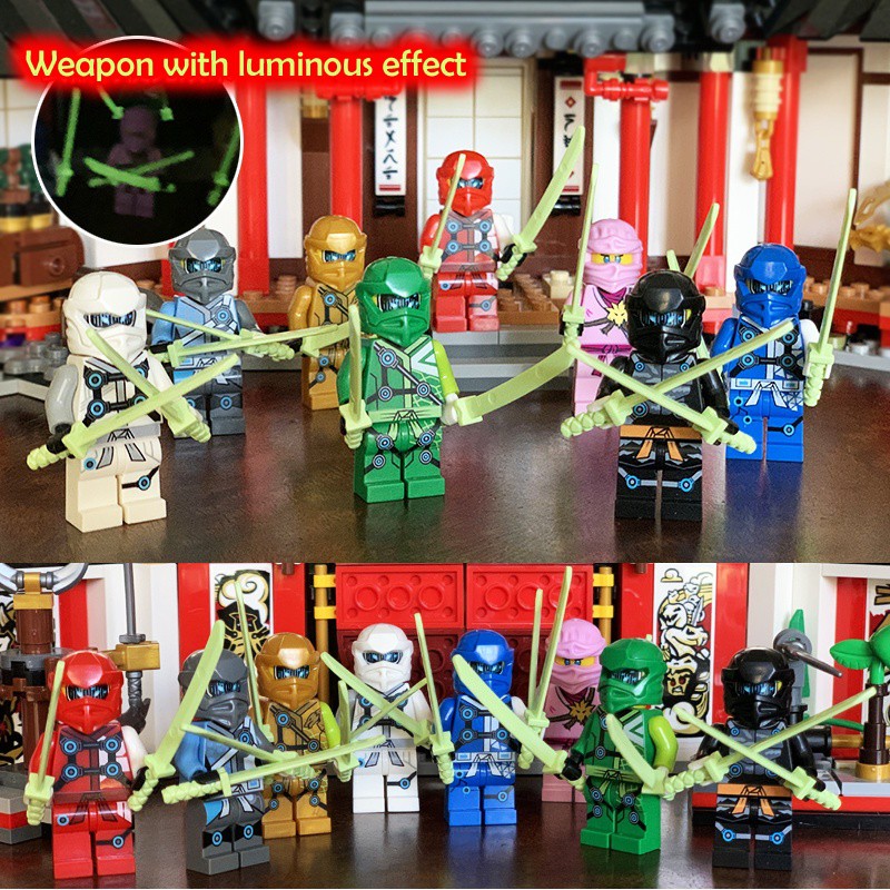 38pcs Mainan Balok Bangunan Ninjago Kai Jay Lloyd Mini Figure Untuk Hadiah Anak Laki-Laki