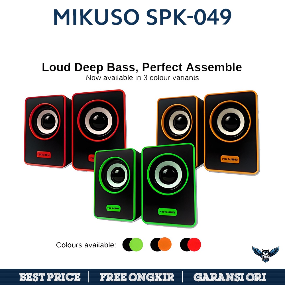 Mikuso SPK-049 Speaker Portable USB ROAR Audio Multimedia Laptop / PC