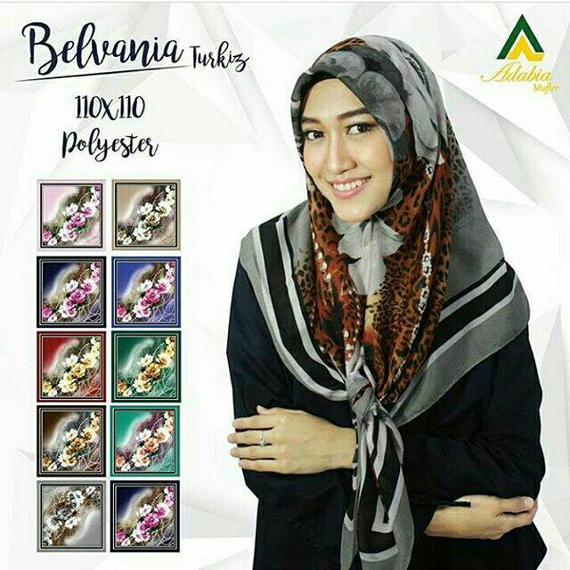 Grosir isi 10 pcs kerudung jilbab hijab murah segi empat adiba6