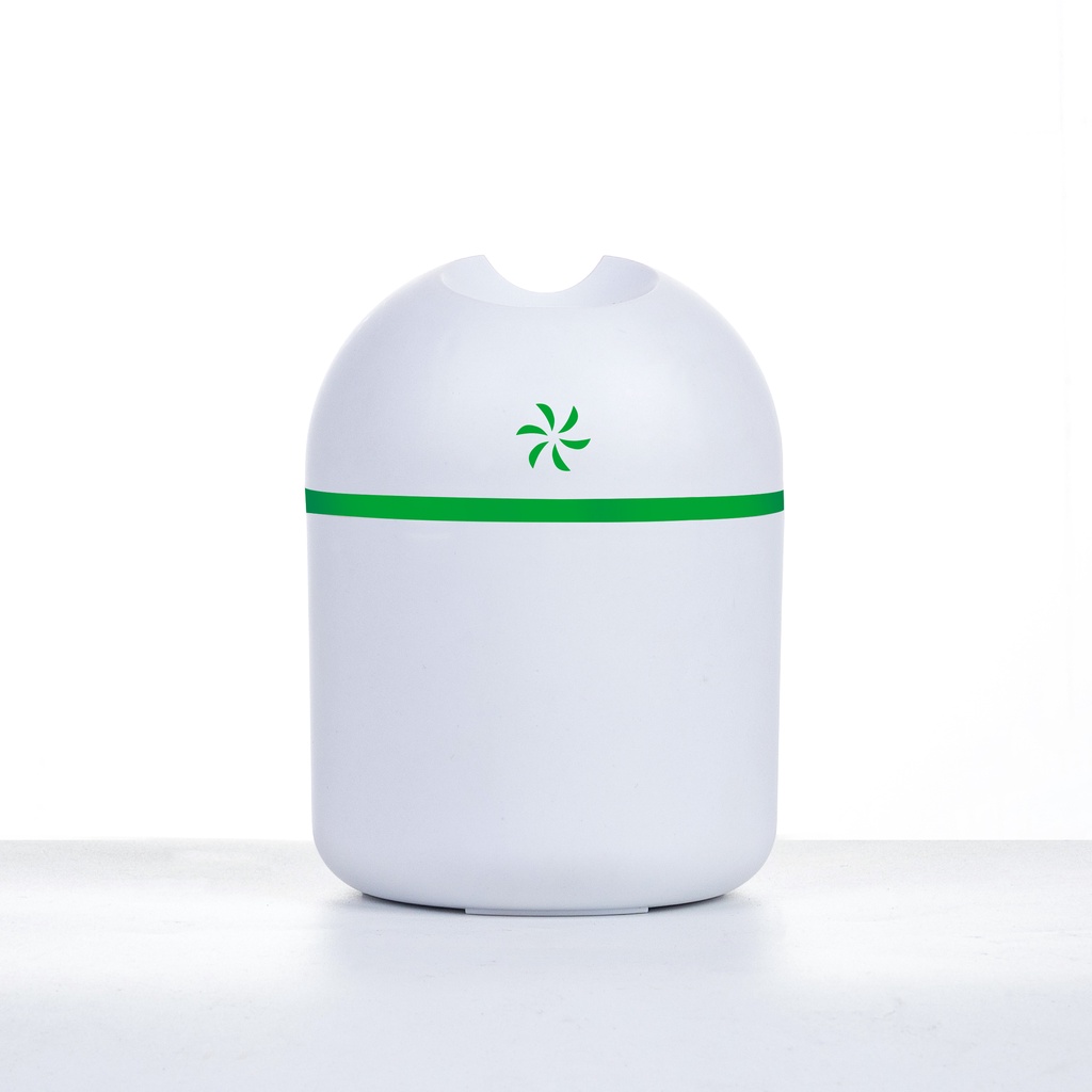 Diffuser Humidifier Mobil Purifier Uap Rumah Aromatherapy Pengharum Pewangi Ruangan Ultrasonic Pewangi Ruangan Air Diffuser Aroma Terapi Purifier Oil Diffuser Portable Terapkan ke Essential oil-DIFUSER 250ML- PUTIH