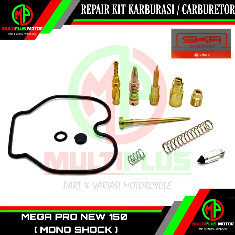 Repairkit Repair kit karburasi kaburasi karburator kabilator MEGAPRO MEGA PRO NEW 150 MONO SHOCK