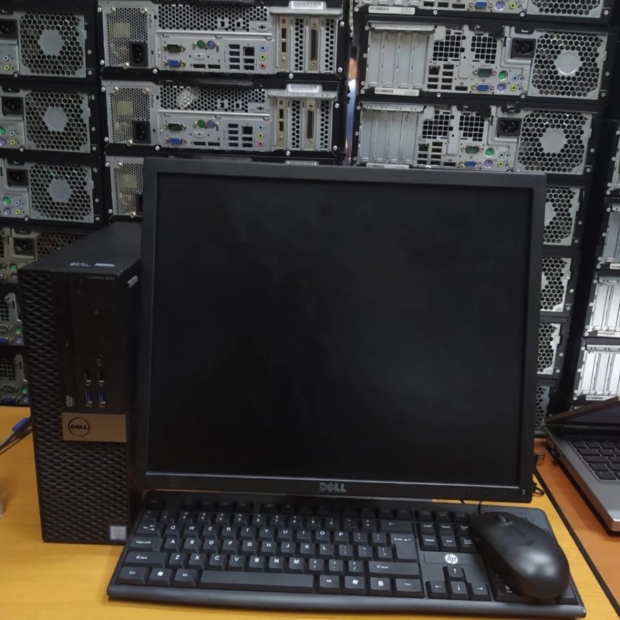 paket cpu komputer dell 5040 i5 gen 6+monitor 19"inch +key-mouse or