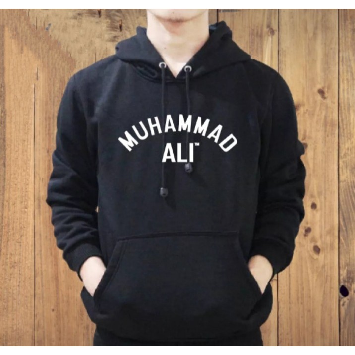 Jaket Hoodie Zipper Muhammad Ali - Muhammad Ali - Zipper Muhammad Ali White Premium