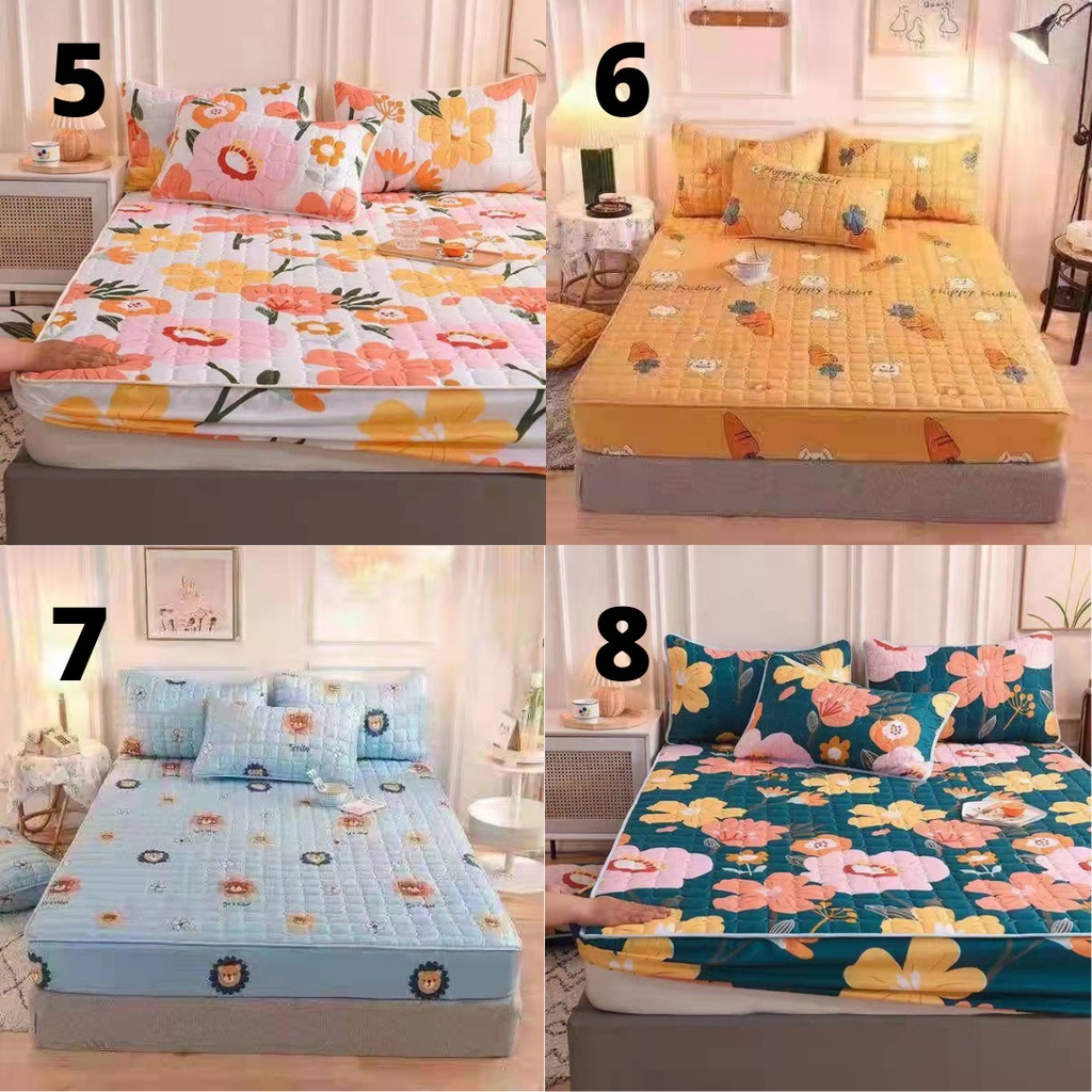Sprei Waterproof / Sprei Protector bermotif / Sprei anti air ukuran 180x200CM dan 120x200CM-2