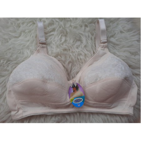 BRA MODEL RENDA BRUKAT TANPA KAWAT DAN BUSA TIPIS SIZE 34 36 38 40 42 DALAMAN WANITA BISA COD