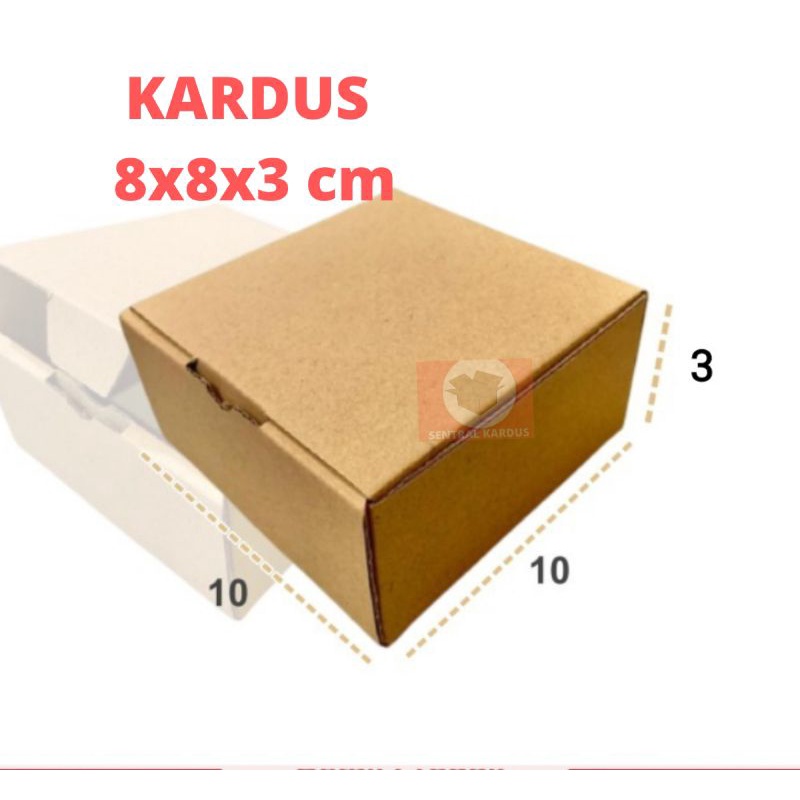 

Kardus Diecut 8x8x3 craft / box makanan model pizza