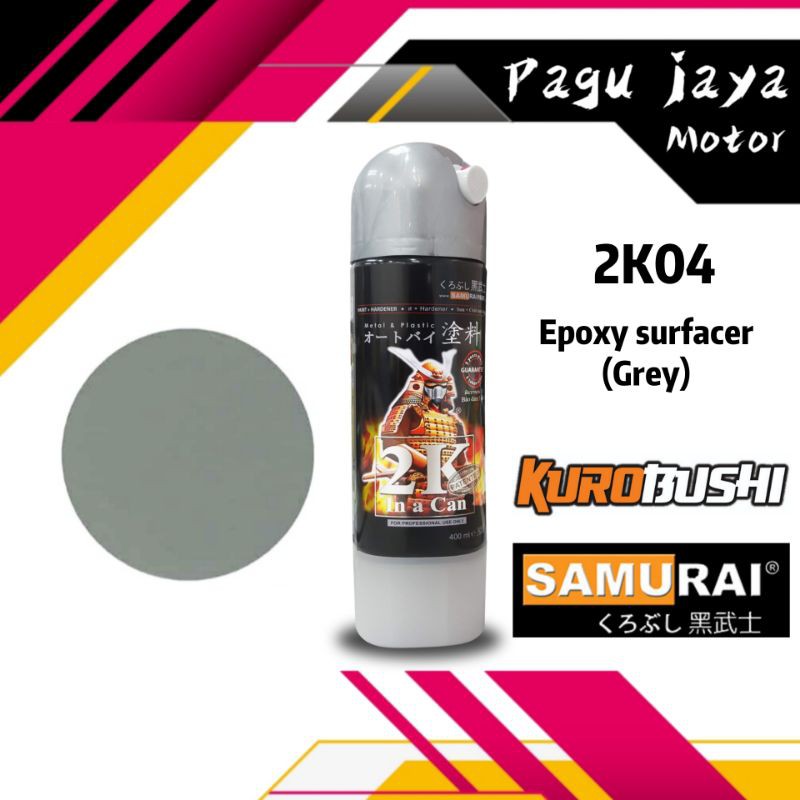 samurai paint EPOXY SURFACER (grey) 2K04  400ml cat semprot pilox pilok spray