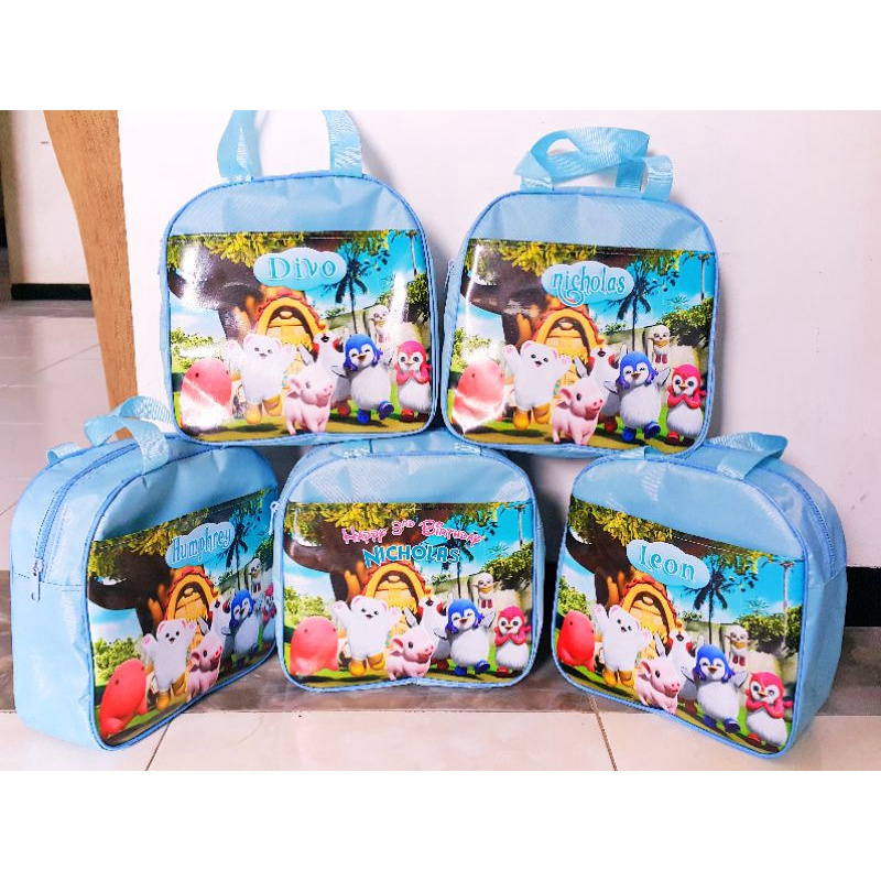 Tas tote oval souvenir gambar printing castem free desain gambar