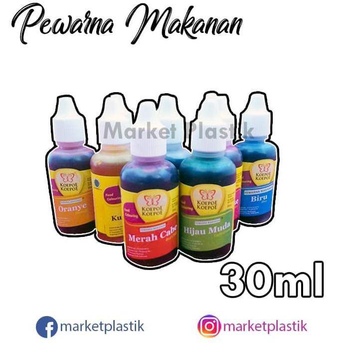 

Toko-Bahan-Kue- Pewarna Makanan Koepoe Koepoe/Pewarna Cair Makanan 30Ml -Terlengkap-Termurah-