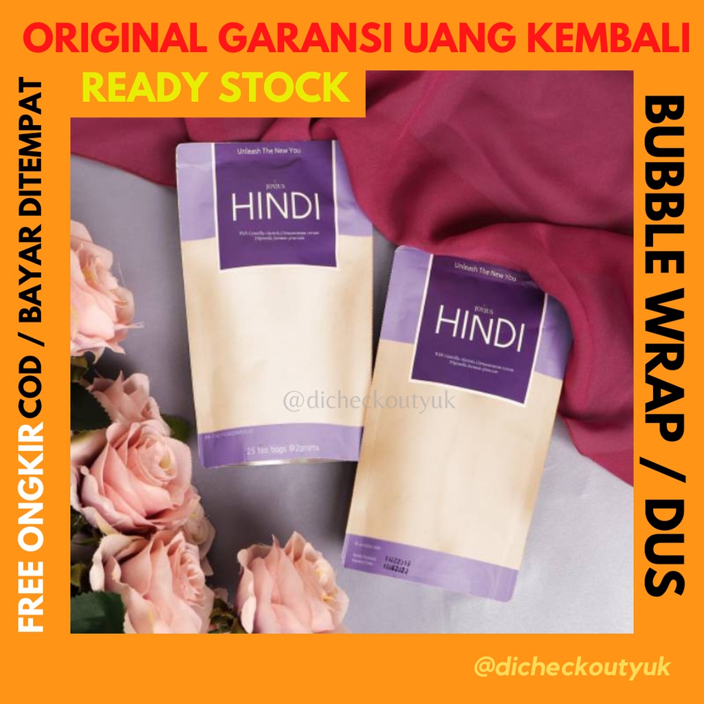 (Bisa COD) HINDI SLIMMING TEA ORIGINAL Teh Pelangsing Alami Penurun Berat Badan