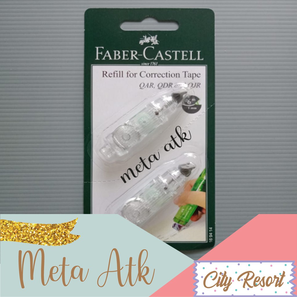 

Refill Correction Tape Faber Castell Set 2 for QAR / QJR / QDR