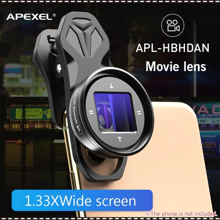 Cap Lensa Apexel Apl-Hbhdan 1.33X Anamorphic Lens Movie Lens Hp Hd Filmmaking