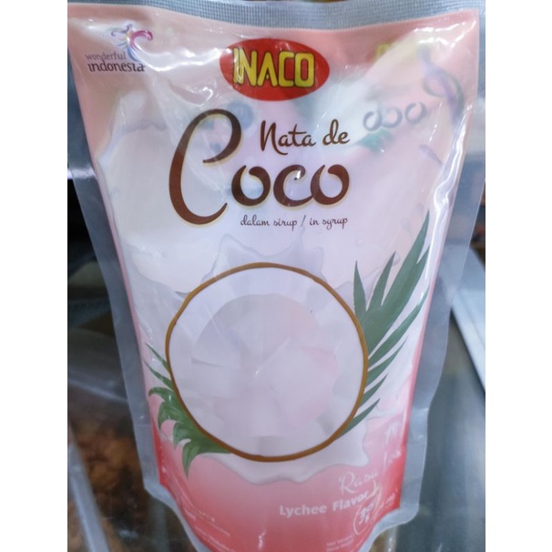 Inaco Nata de Coco in Syrup berisi 2x 360 gr