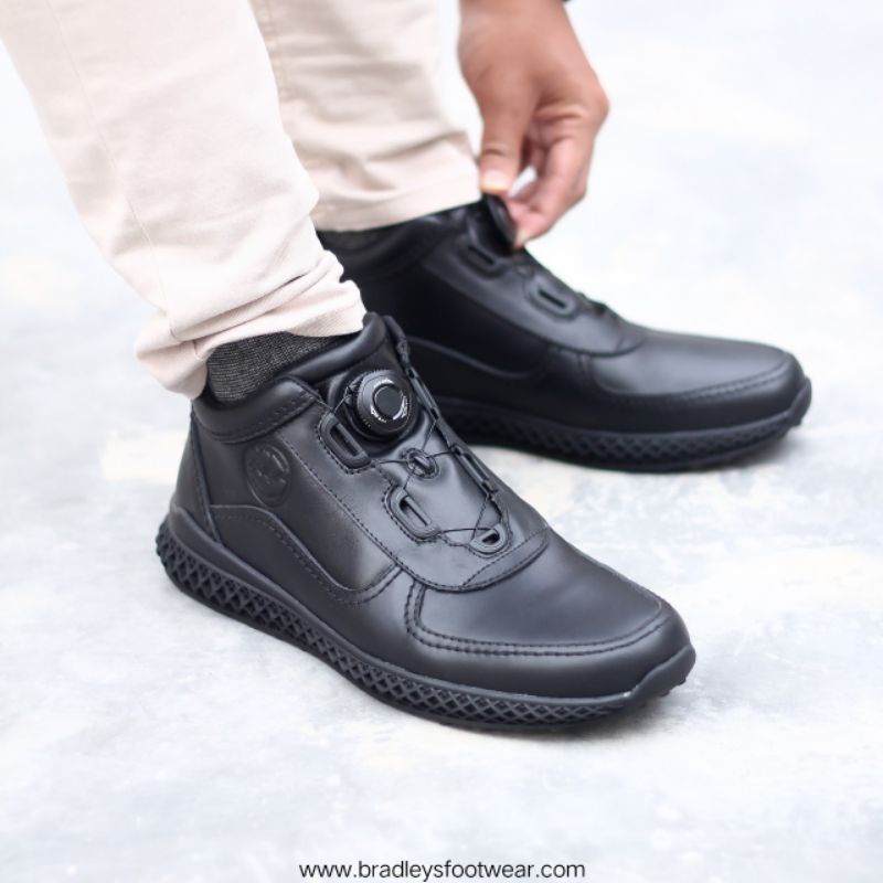 BRADLEY'S HERO - BLACK | Sneakers Pria Mahakarya Terbaru BRADLEY'S HERO 100% Original's Kulit Asli