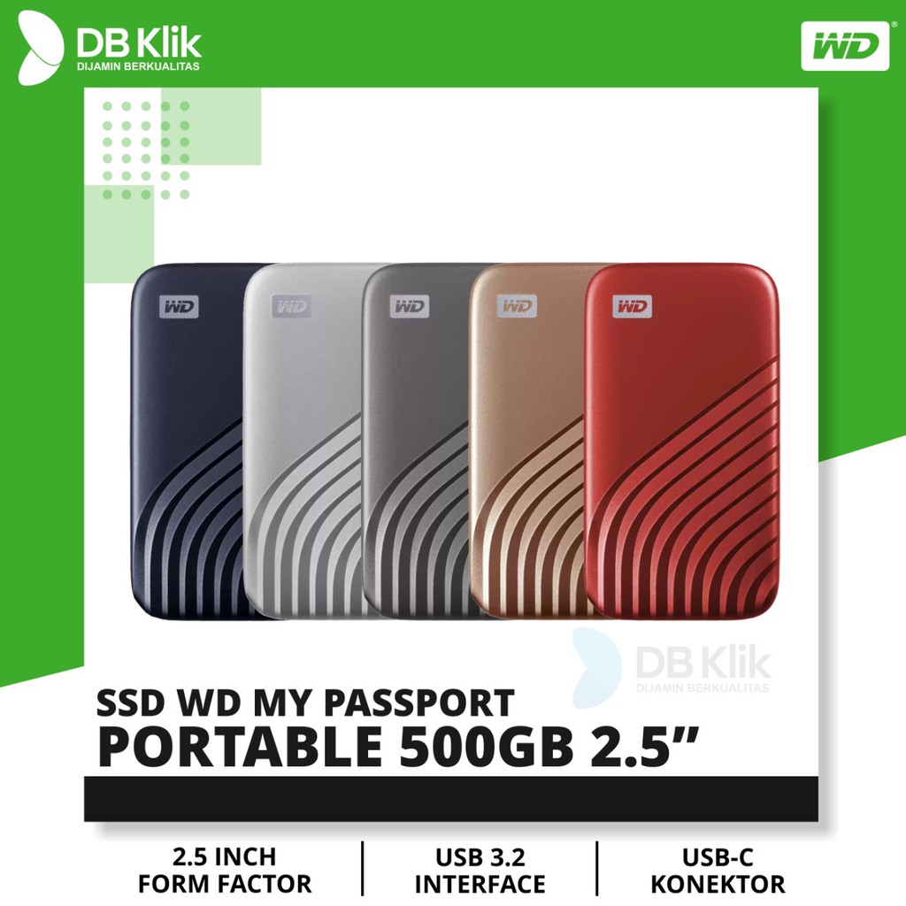 SSD WD My Passport Portable 1TB 2.5&quot; USB 3.2 - WD My Passport 1TB SSD