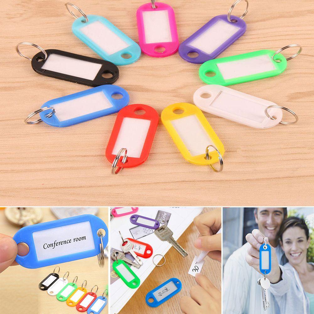 Suyo5/10pcs Gantungan Kunci New ID label Luggage Tag Jewelry