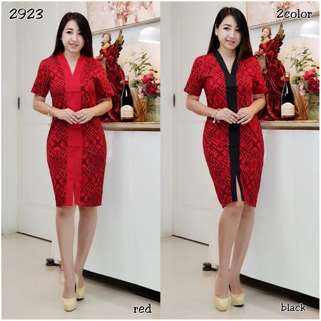 2923 DRESS SHANGHAI BATIK