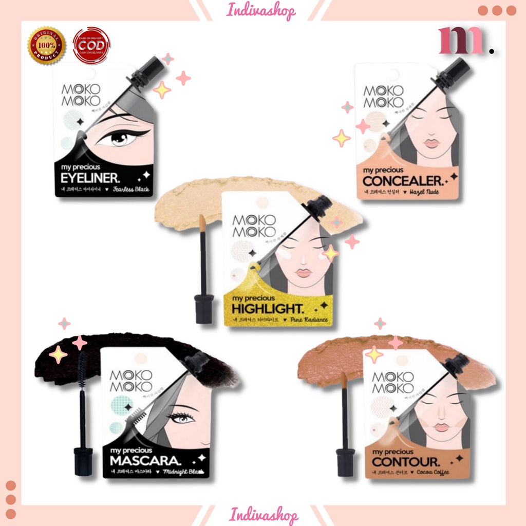 [COD] MOKO MOKO LIP CREAM MY PRECIOUS ORIGINAL 100% / Lip Cream Sachet / Lip Tint / Mascara / Eyelin