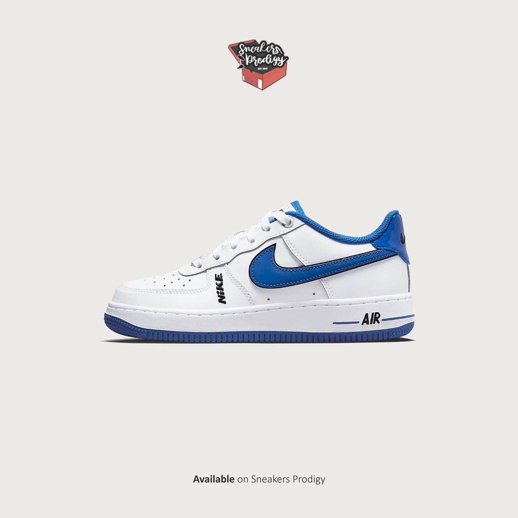 Nike Air Force 1 LV8 GS White Game Royal Original Resmi Nike Indonesia