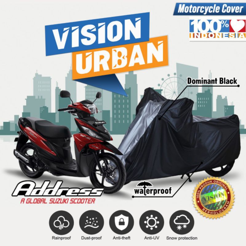 Sarung Cover Penutup Body Motor Suzuki Address Harga Murah Motif Baru