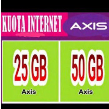 Inject/Voucher Axis 25 GB / 50GB 60hari FULL 24JAM