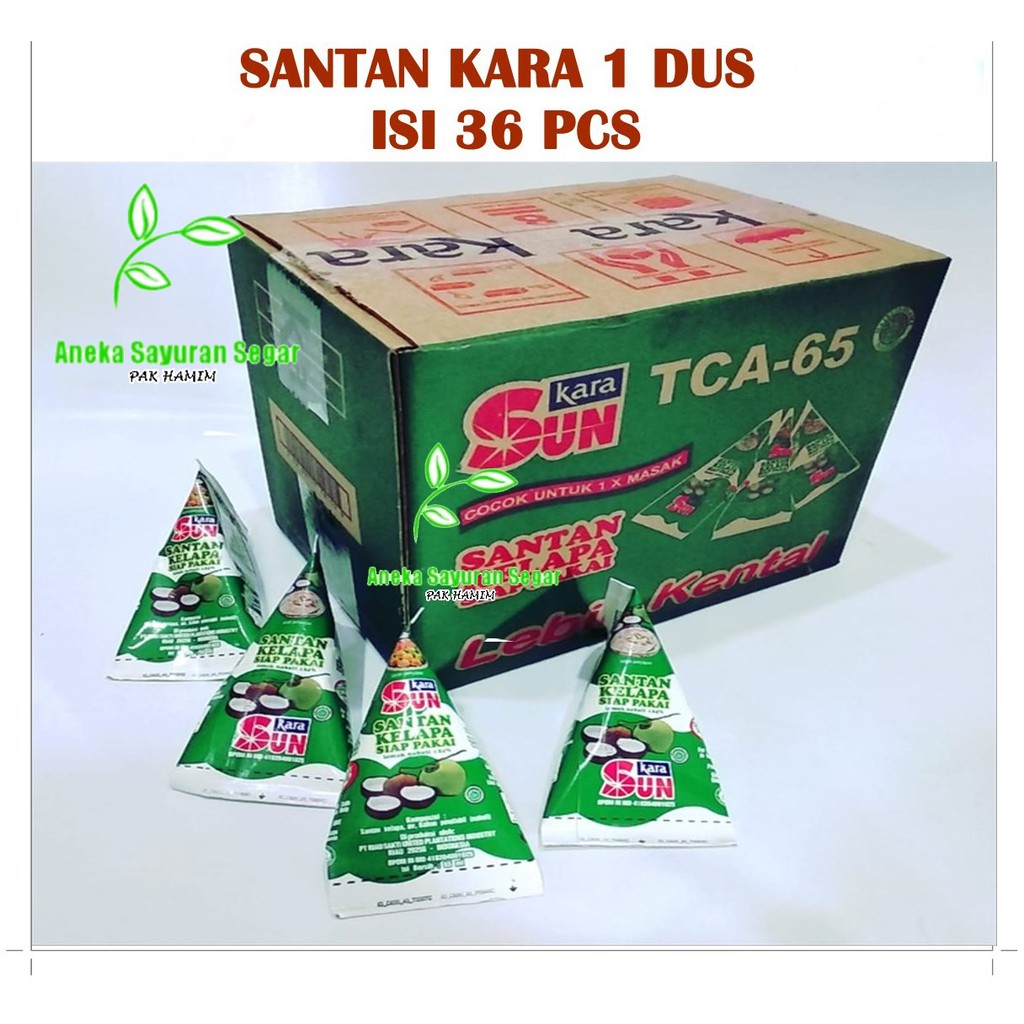 

TERMURAH Sun Kara 1 Dus Uk 65 ML Isi 36 Pcs - SUN Santan Kelapa Siap Pakai 65 ml-Aneka Sayuran Segar