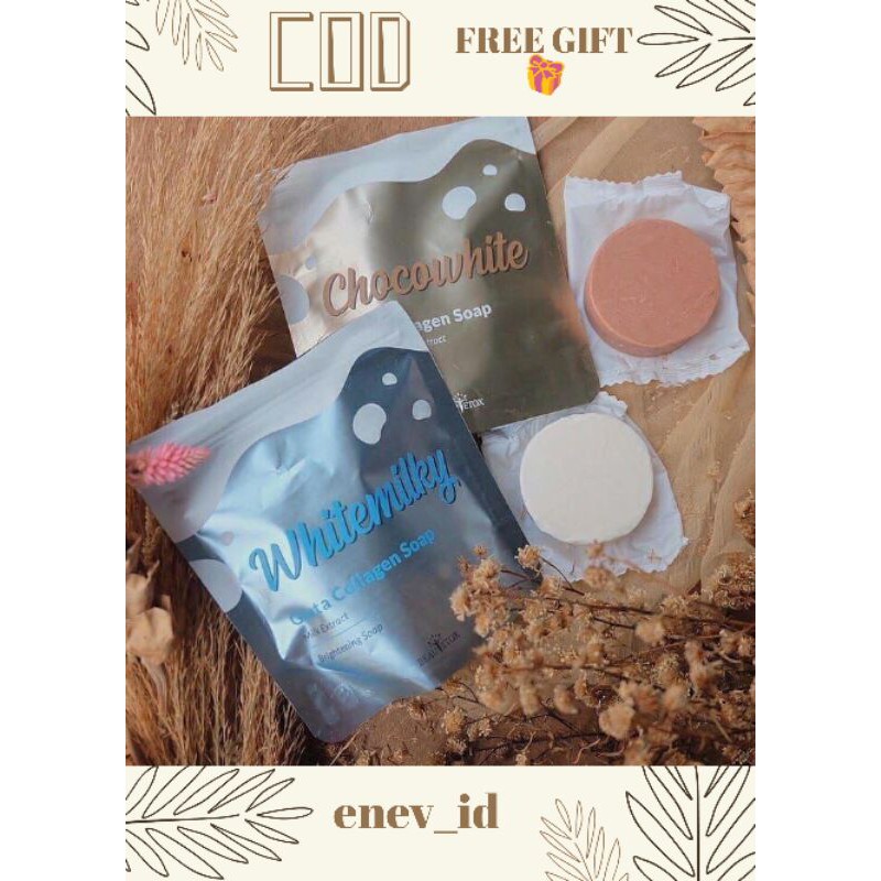 

FREE GIFT!!! GLUTA COLLAGEN SOAP BEAUTETOX CHOCOWHITE WHITEMILKY