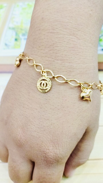 Gelang tangan wanita // gelang wanita lapis emas // gelang jurai jurai // replika emas