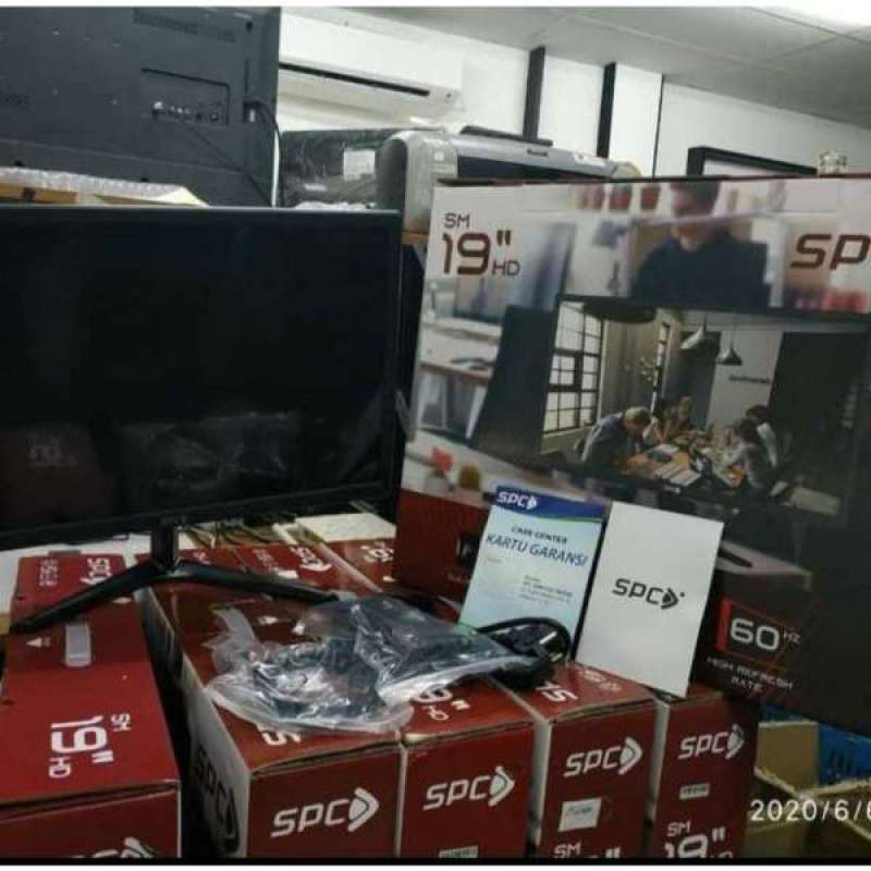 MONITOR LED SPC SM-19HD 19 Inch VGA HDMI Garansi Resmi ORIGINAL