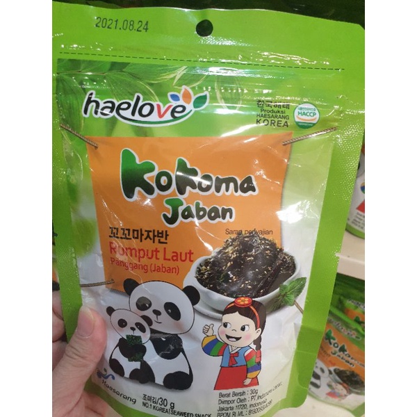 

Haelove Kokoma Jaban Rumput Laut Panggang 30Gr