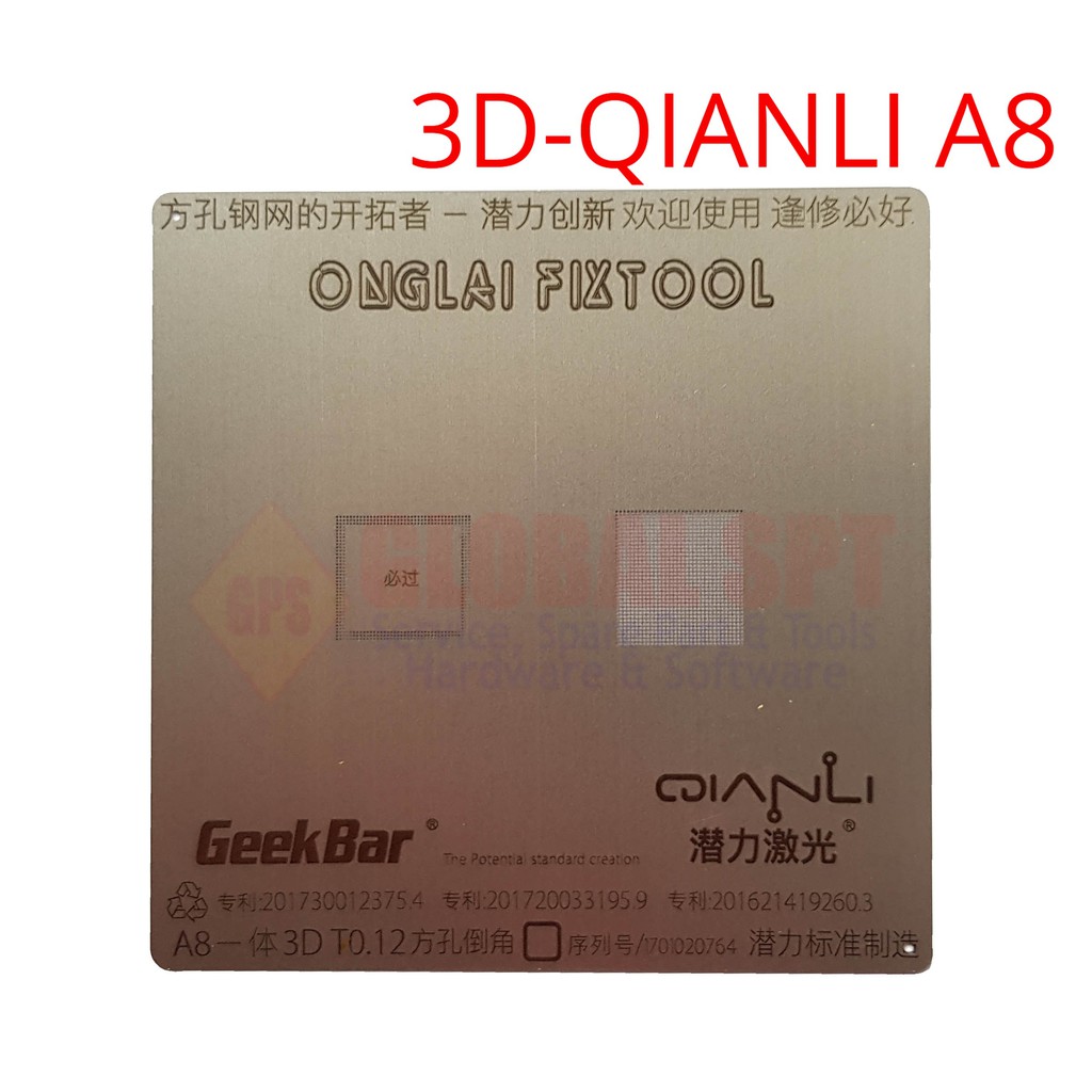 CETAKAN IC 3D CPU QIANLI A8