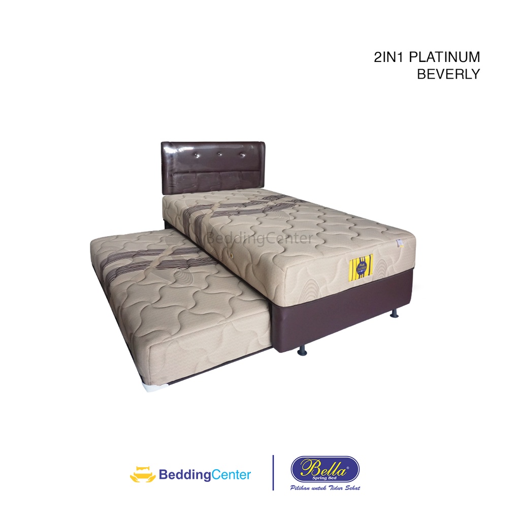 Bella Spring Bed 2IN1 PLATINUM BEVERLY Original Sorong 100 120 140 invoice
